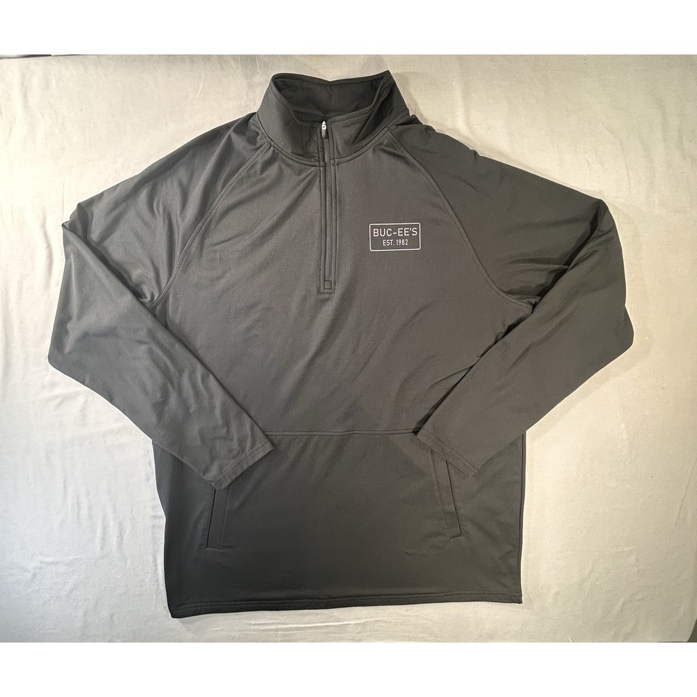 Buc-ee's Performance quarter-zip Pullover Men's XL Texas Beaver Athleisure